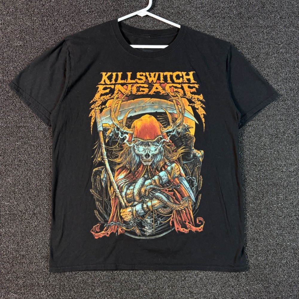 Official Killswitch Engage Band Tee Men's Large Grim Reaper Graphic Metalcore